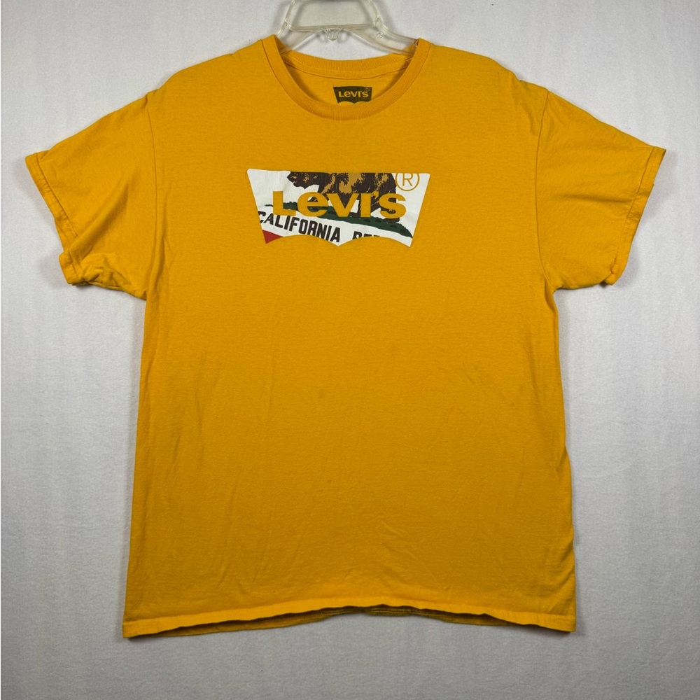 Levi's Men's Mustard Yellow Graphic Logo Tee